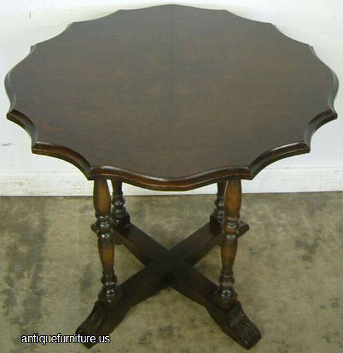 Antique Walnut Lamp Table