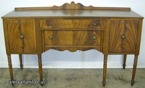 Antique Flame Mahogany Sideboard