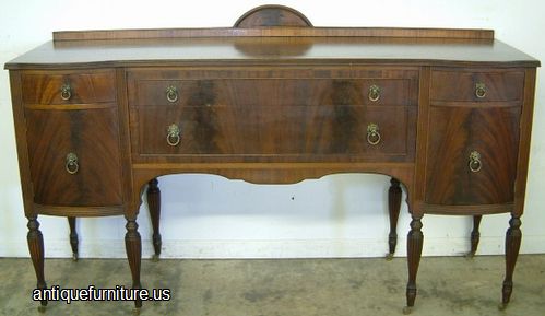 Antique Flame Mahogany Sideboard
