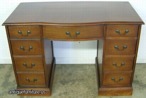 Antique Mahogany Kneehole Desk