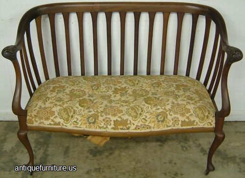 Antique Mahogany Settee