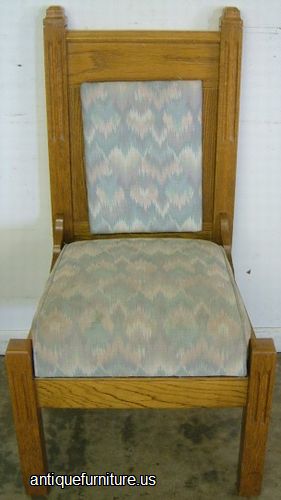 Antique Oak Altar Chair