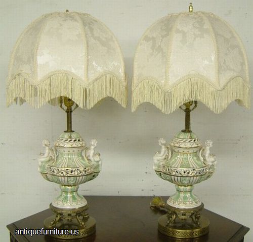 Antique Pair Table Lamps