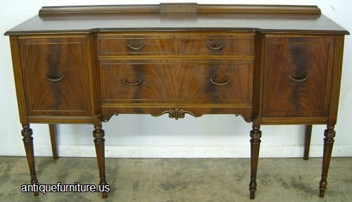 Antique Flame Mahogany Sideboard