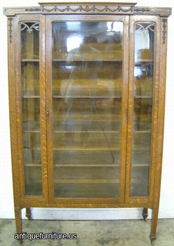 Antique Oak China Cabinet