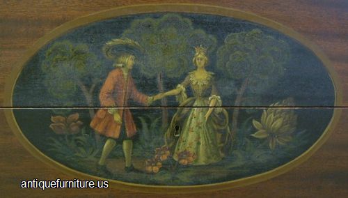 Antique Paint Decorated Dresser Decor