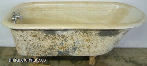 Antique Claw Foot Cast Iron Bath Tub