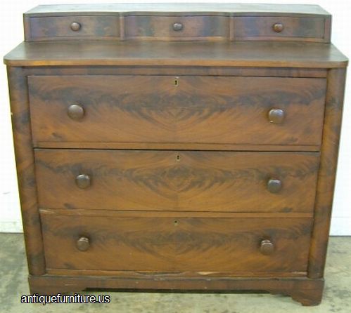 Antique Flame Mahogany Chest
