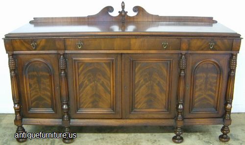 Antique Flame Mahogany Sideboard