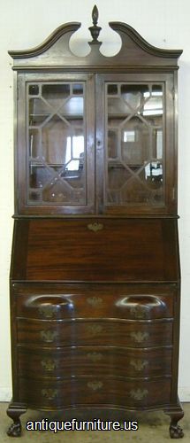 Antique Mahogany Governor Winthrop Desk