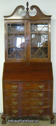 Antique Mahogany Governor Winthrop Desk