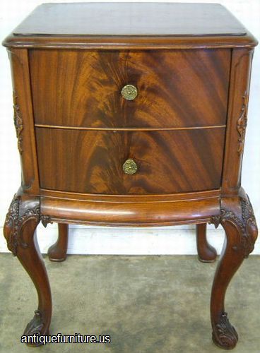 Antique Flame Mahogany Nightstand