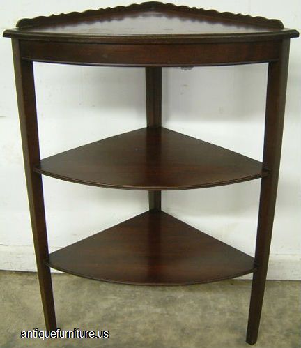 Antique Mahogany Corner Shelf