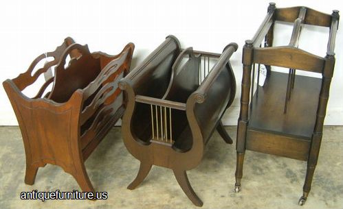 Antique Selection Of Magazine Racks