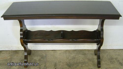 Antique Sofa Table With Book Shelf