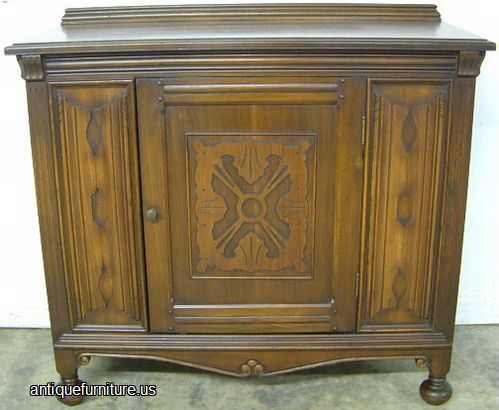 Antique Walnut Single Door Server