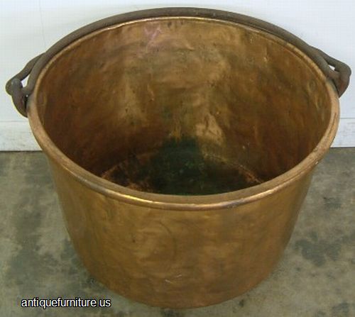 Antique Dovetailed Copper Apple Butter Kettle