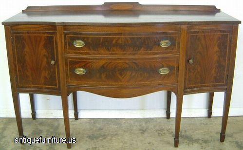 Antique Flame Mahogany Sideboard