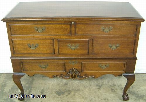 Antique Mahogany Ball Claw Cedar Chest