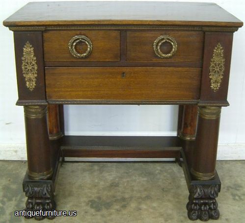 Antique Mahogany Pawfoot Console