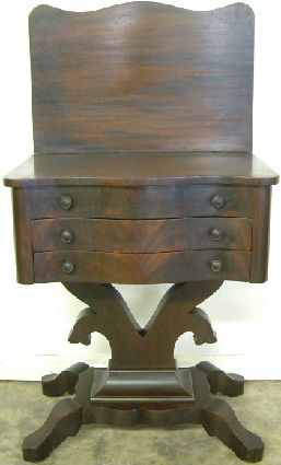Antique Empire Mahogany Game Table