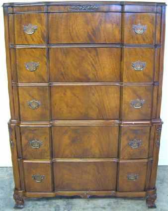 Antique Flame Mahogany Chest