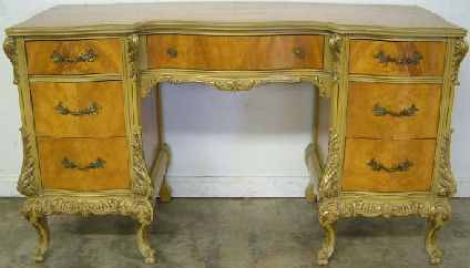 Antique French Style Satin Wood Vanity