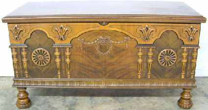 Antique Walnut Cedar Chest