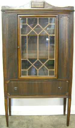 Antique Walnut China Cabinet