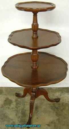 Antique Mahogany Tier Table