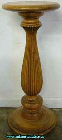 Antique Oak Pedestal