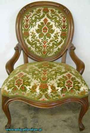 Antique Victorian Style Parlor Chair