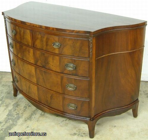 Antique Flame Mahogany Dresser