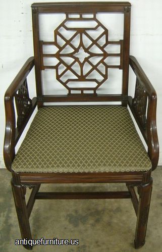 Antique Mahogany Boudoir Chair