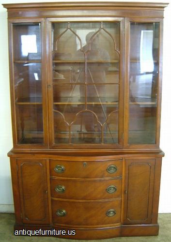 Antique Mahogany China Cabinet