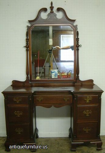 Antique Mahogany Vanity Mirror