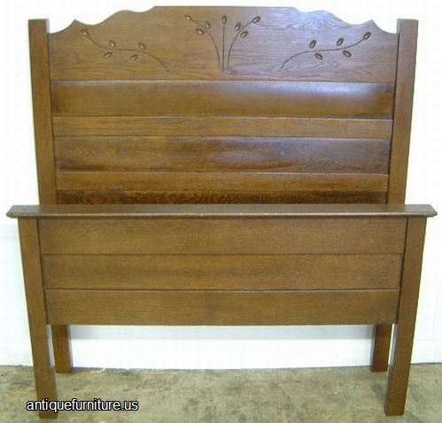 Antique Oak Youth Bed