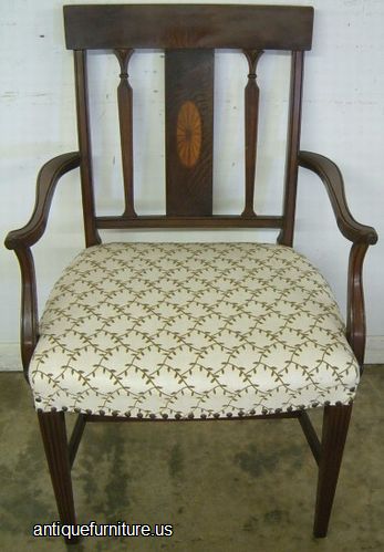 Antique Flame Mahogany Dining Chair