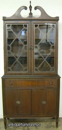 Antique Mahogany China Cabinet