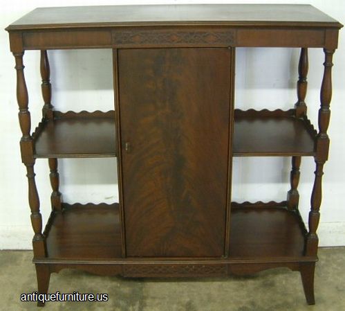Antique Mahogany Curio Shelf