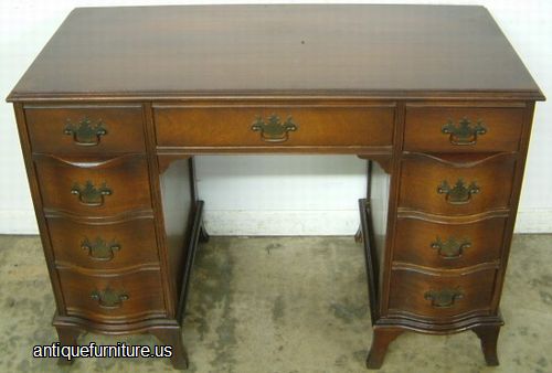 Antique Mahogany Kneehole Desk