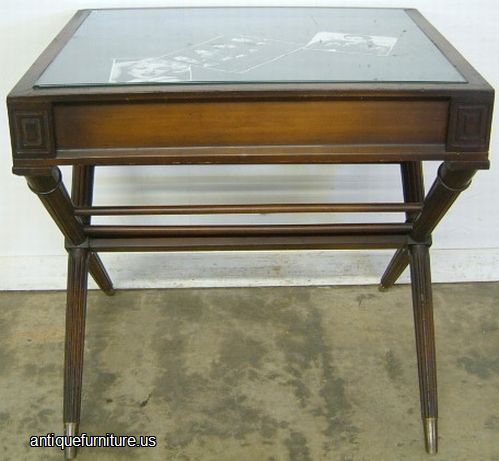 Antique Mahogany Lamp Table