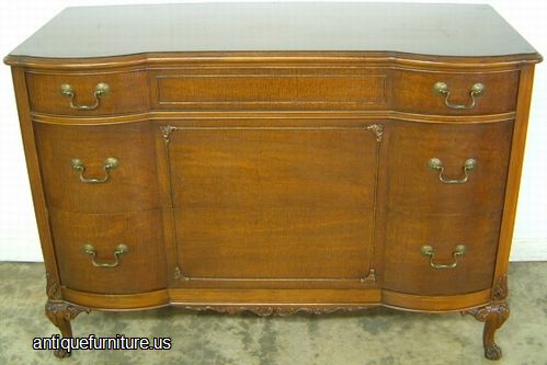 Antique Ornate Mahogany Dresser