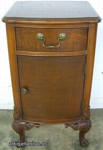 Antique Ornate Mahogany Nightstand
