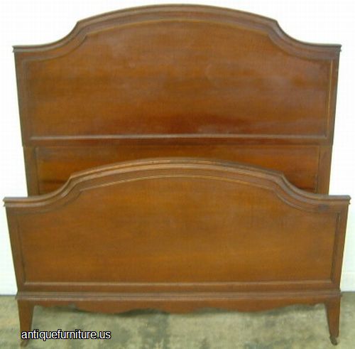 Antique Single Mahogany Twin Bed