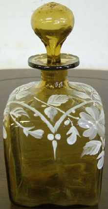 Antique Hand Painted Perfume Bottle