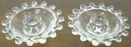 Antique Heisey Lariat Candle Holders