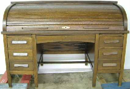 Antique Oak Roll Top Desk