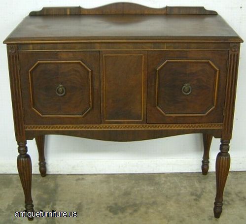 Antique Burl Walnut Server