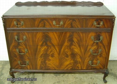 Antique Flame Mahogany Dresser